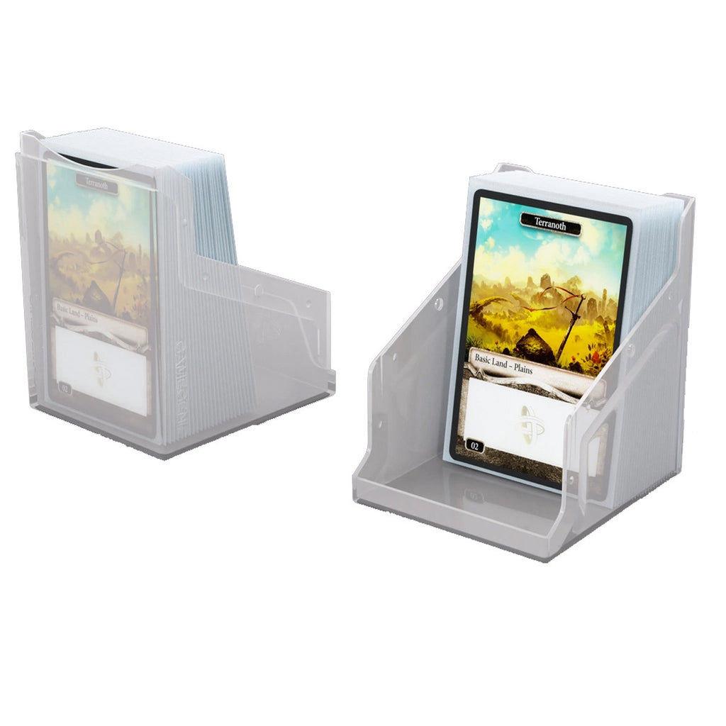 Gamegenic Bastion 100+ XL Deck Box Hold 100+ Double Sleeved Cards in Extra Thick Inner Sleeves White GGS22013ML