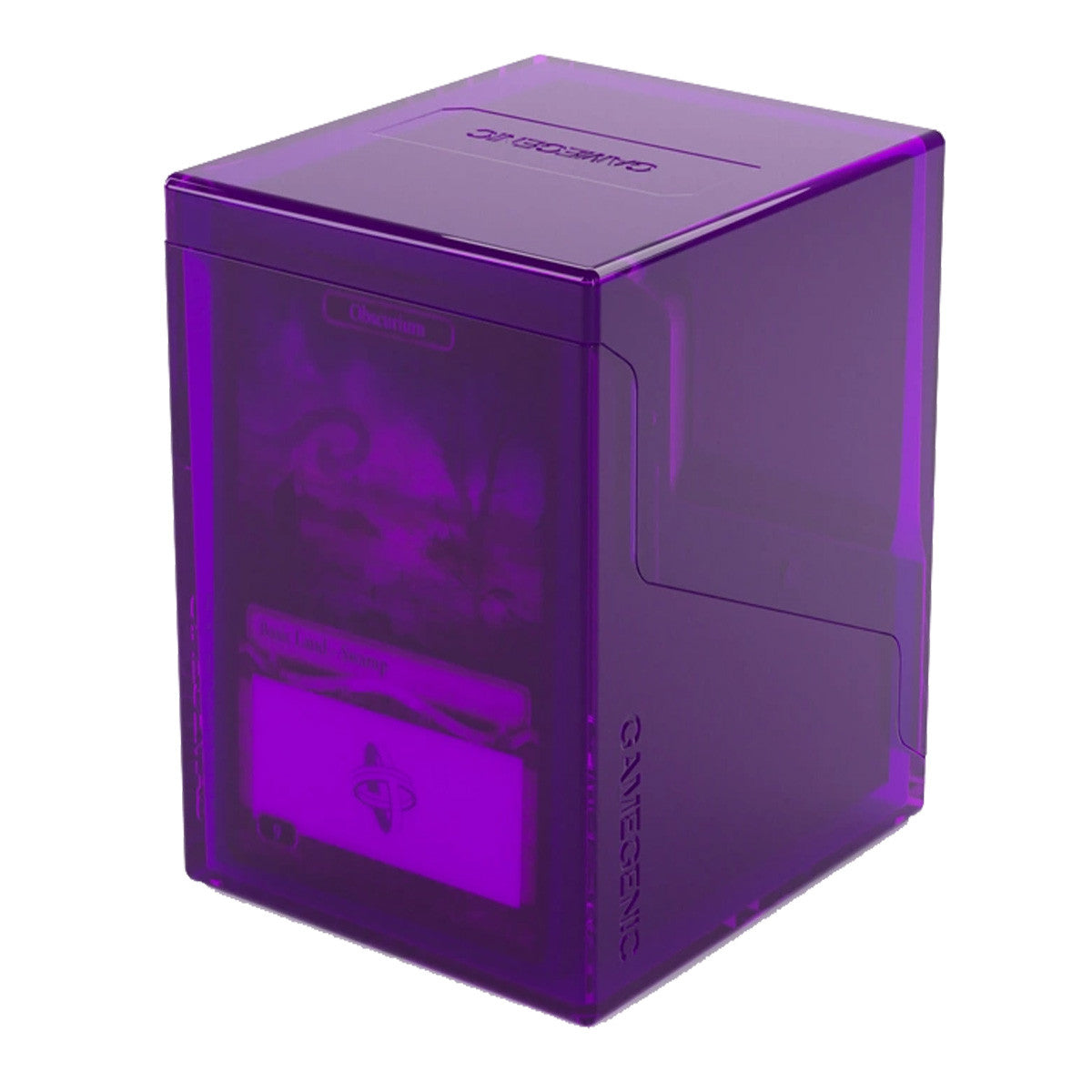 Gamegenic Bastion 100+ XL Deck Box Hold 100+ Double Sleeved Cards in Extra Thick Inner Sleeves Purple GGS22014ML