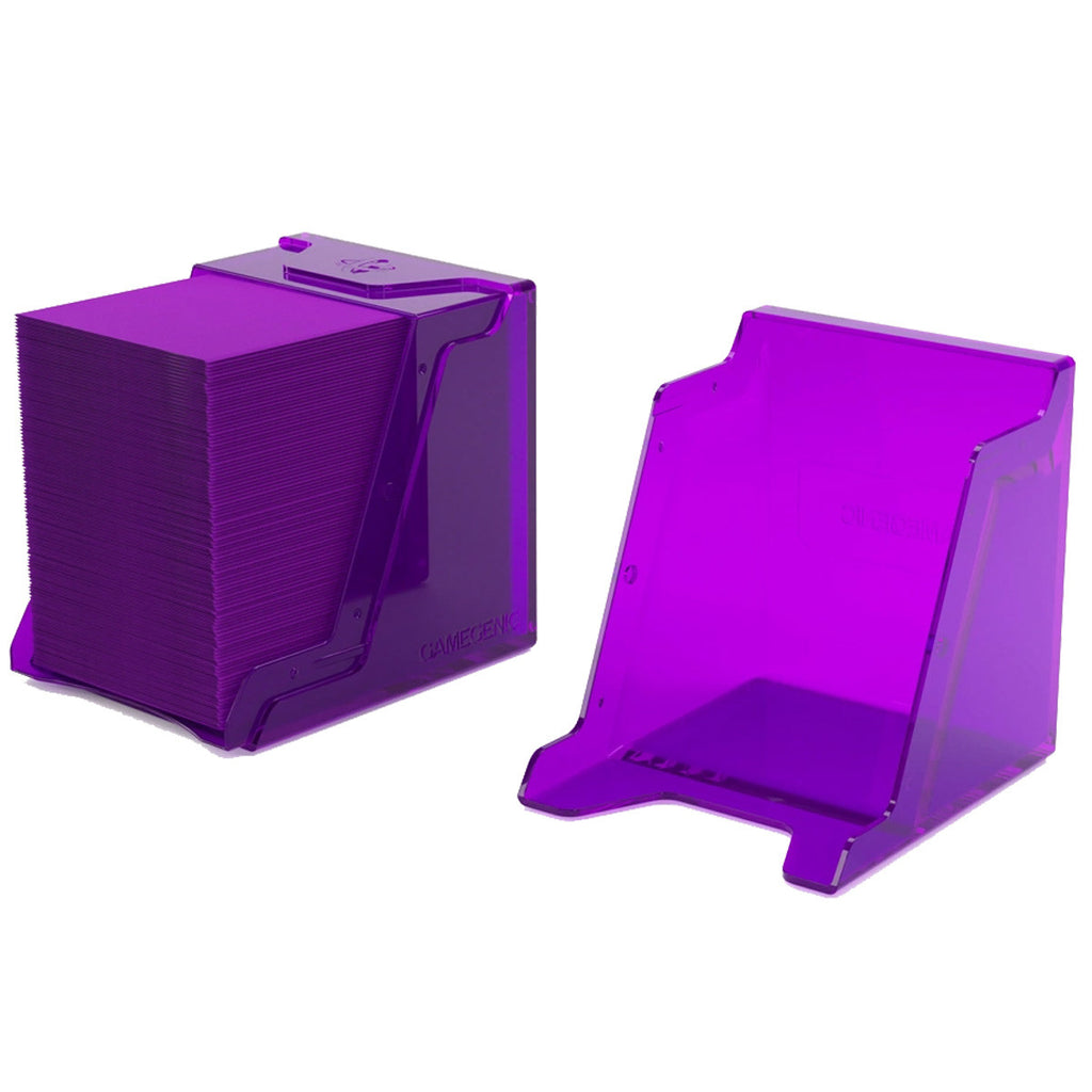 Gamegenic Bastion 100+ XL Deck Box Hold 100+ Double Sleeved Cards in Extra Thick Inner Sleeves Purple GGS22014ML