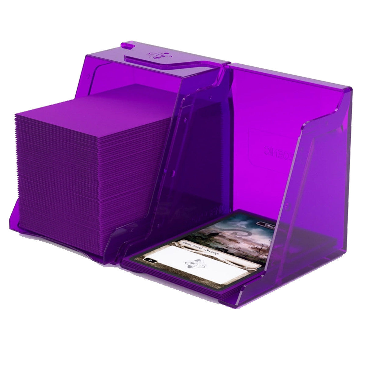 Gamegenic Bastion 100+ XL Deck Box Hold 100+ Double Sleeved Cards in Extra Thick Inner Sleeves Purple GGS22014ML