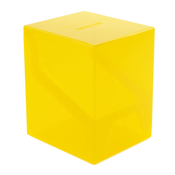 Gamegenic Bastion 100+ XL Deck Box Hold 100+ Double Sleeved Cards in Extra Thick Inner Sleeves Yellow GGS22015ML