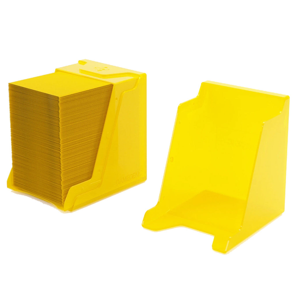 Gamegenic Bastion 100+ XL Deck Box Hold 100+ Double Sleeved Cards in Extra Thick Inner Sleeves Yellow GGS22015ML