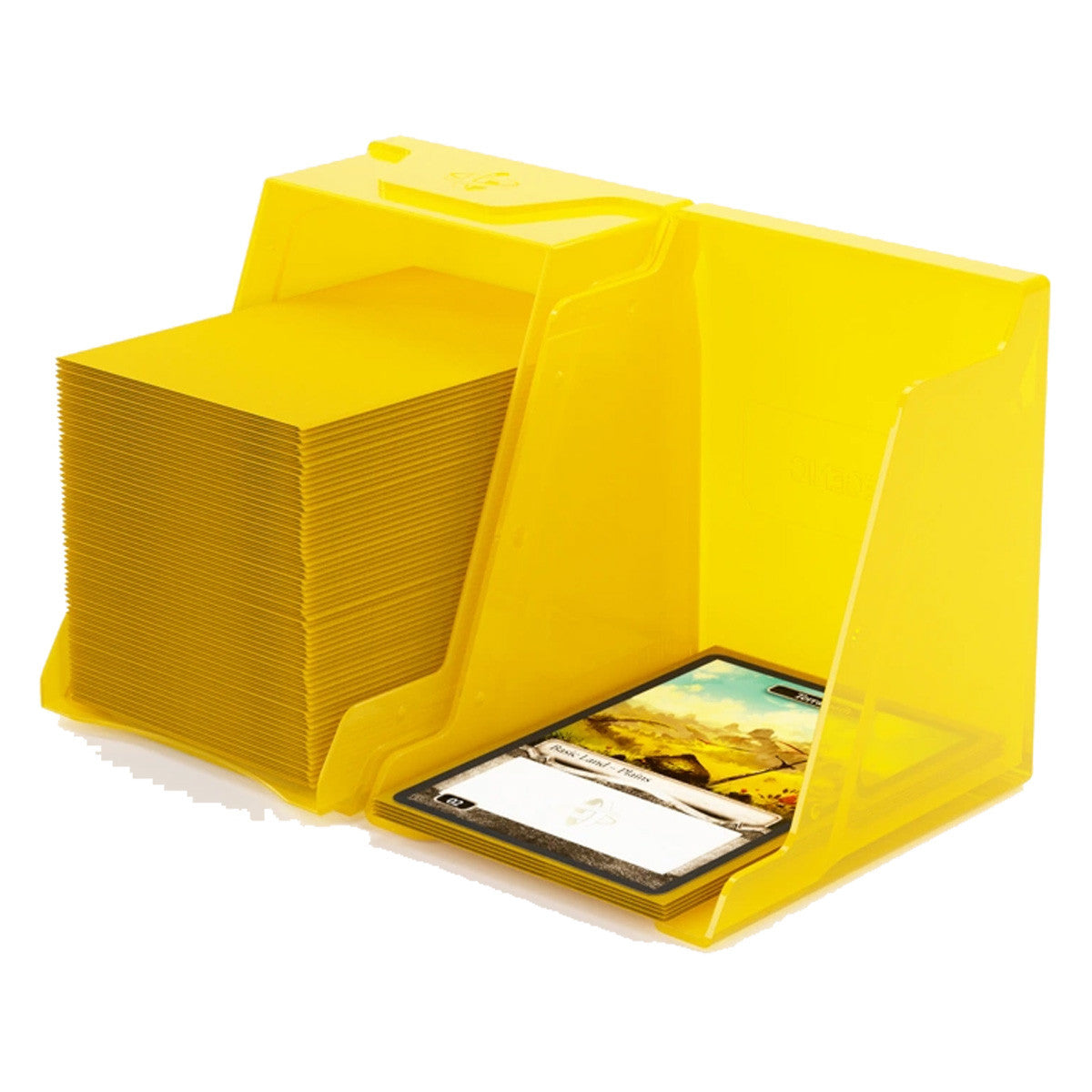 Gamegenic Bastion 100+ XL Deck Box Hold 100+ Double Sleeved Cards in Extra Thick Inner Sleeves Yellow GGS22015ML