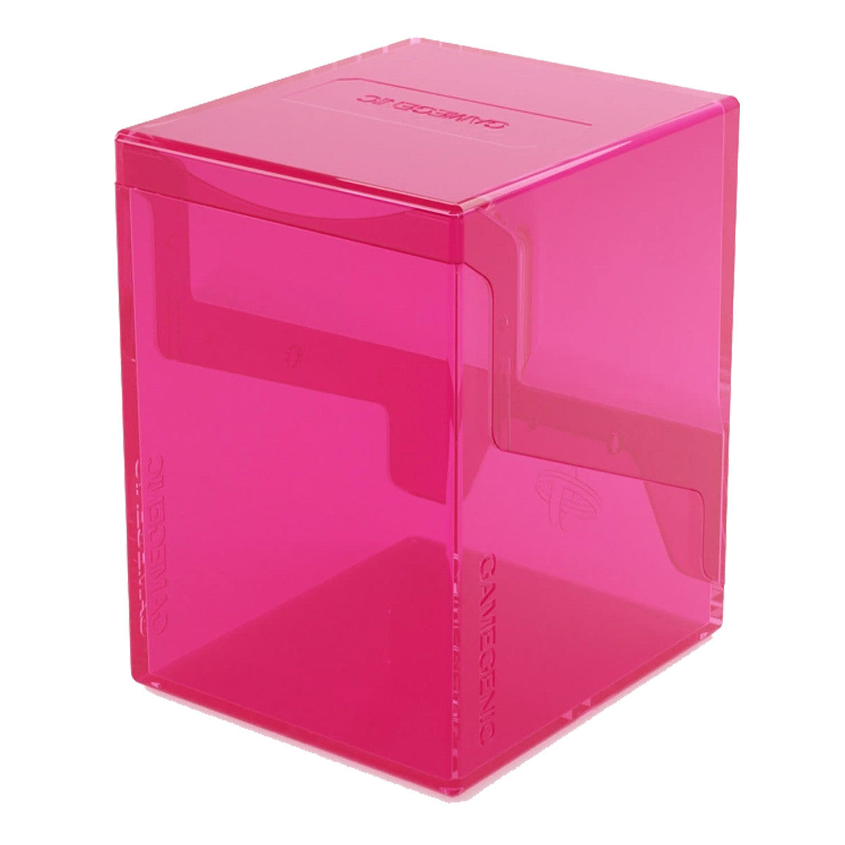 Gamegenic Bastion 100+ XL Deck Box Hold 100+ Double Sleeved Cards in Extra Thick Inner Sleeves Pink GGS22016ML