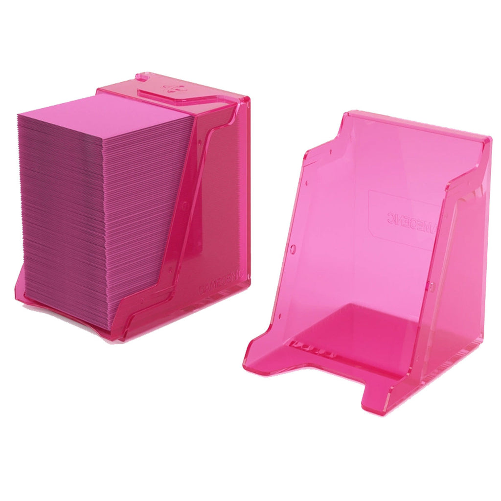 Gamegenic Bastion 100+ XL Deck Box Hold 100+ Double Sleeved Cards in Extra Thick Inner Sleeves Pink GGS22016ML