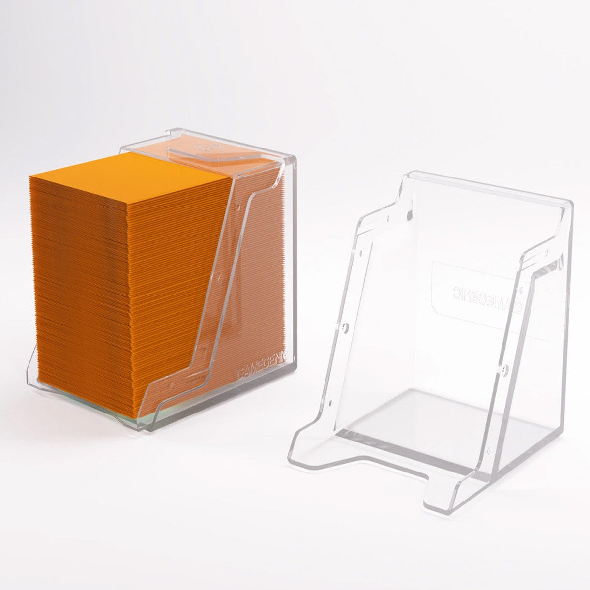 Gamegenic Bastion 100+ XL Deck Box Hold 100+ Double Sleeved Cards in Extra Thick Inner Sleeves Clear GGS22017ML