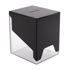 Gamegenic Bastion 100+ XL Deck Box Hold 100+ Double Sleeved Cards in Extra Thick Inner Sleeves Black Clear GGS22018ML