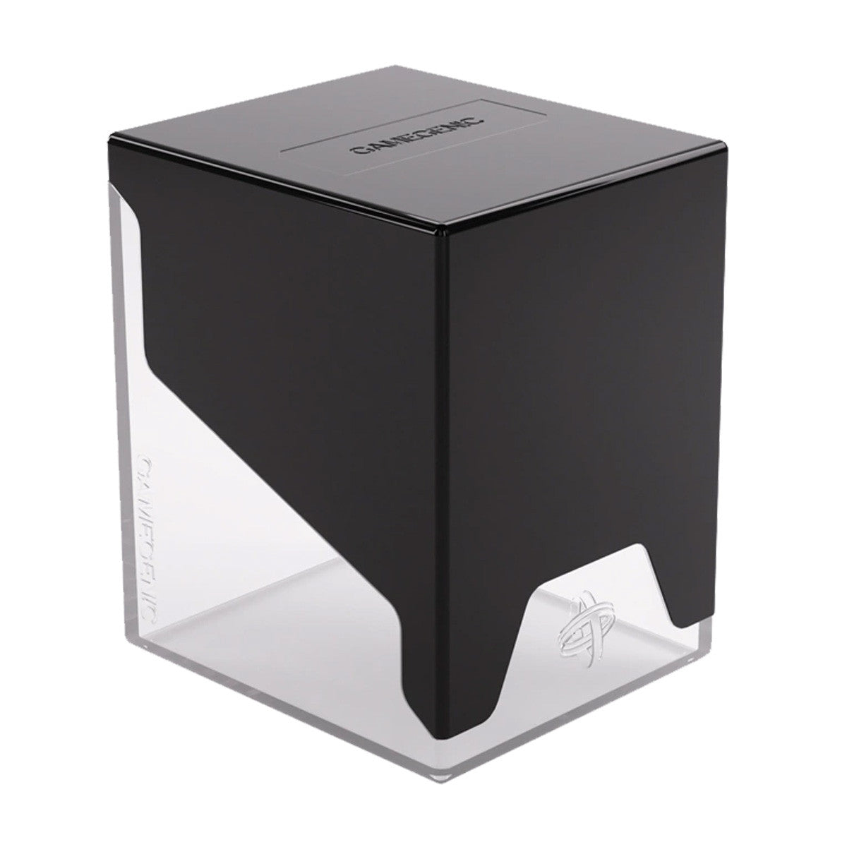 Gamegenic Bastion 100+ XL Deck Box Hold 100+ Double Sleeved Cards in Extra Thick Inner Sleeves Black Clear GGS22018ML