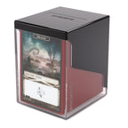 Gamegenic Bastion 100+ XL Deck Box Hold 100+ Double Sleeved Cards in Extra Thick Inner Sleeves Black Clear GGS22018ML