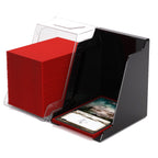 Gamegenic Bastion 100+ XL Deck Box Hold 100+ Double Sleeved Cards in Extra Thick Inner Sleeves Black Clear GGS22018ML