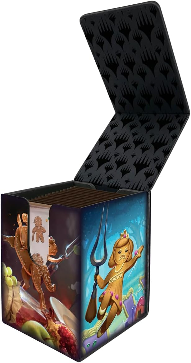 Ultra Pro Wilds of Eldraine Food Fight Alcove Flip Deck Box for Magic The Gathering Holds up to 100 standard size cards double-sleeved UPR38035