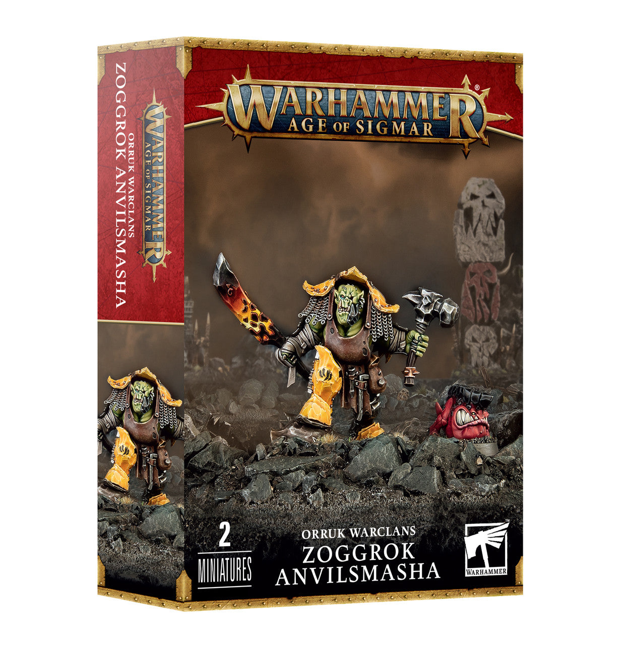 Games Workshop Warhammer Age of Sigmar Orruk Warclans Zoggrok Anvil Smasha 89-62