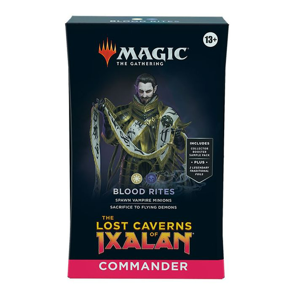 MTG Magic The Gathering CCG The Lost Caverns Of Ixalan Commander Deck Blood Rites White Black Single Pack MTG-CCG-TLCOI-CD-BloodRites