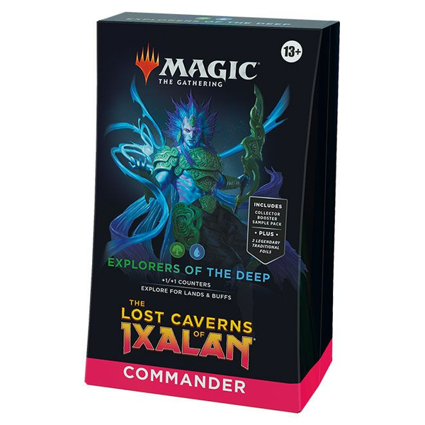 MTG Magic The Gathering CCG The Lost Caverns Of Ixalan Commander Deck Explorers Of The Deep Blue Green Single Pack MTG-CCG-TLCOI-CD-ExplorersOfTheDeep