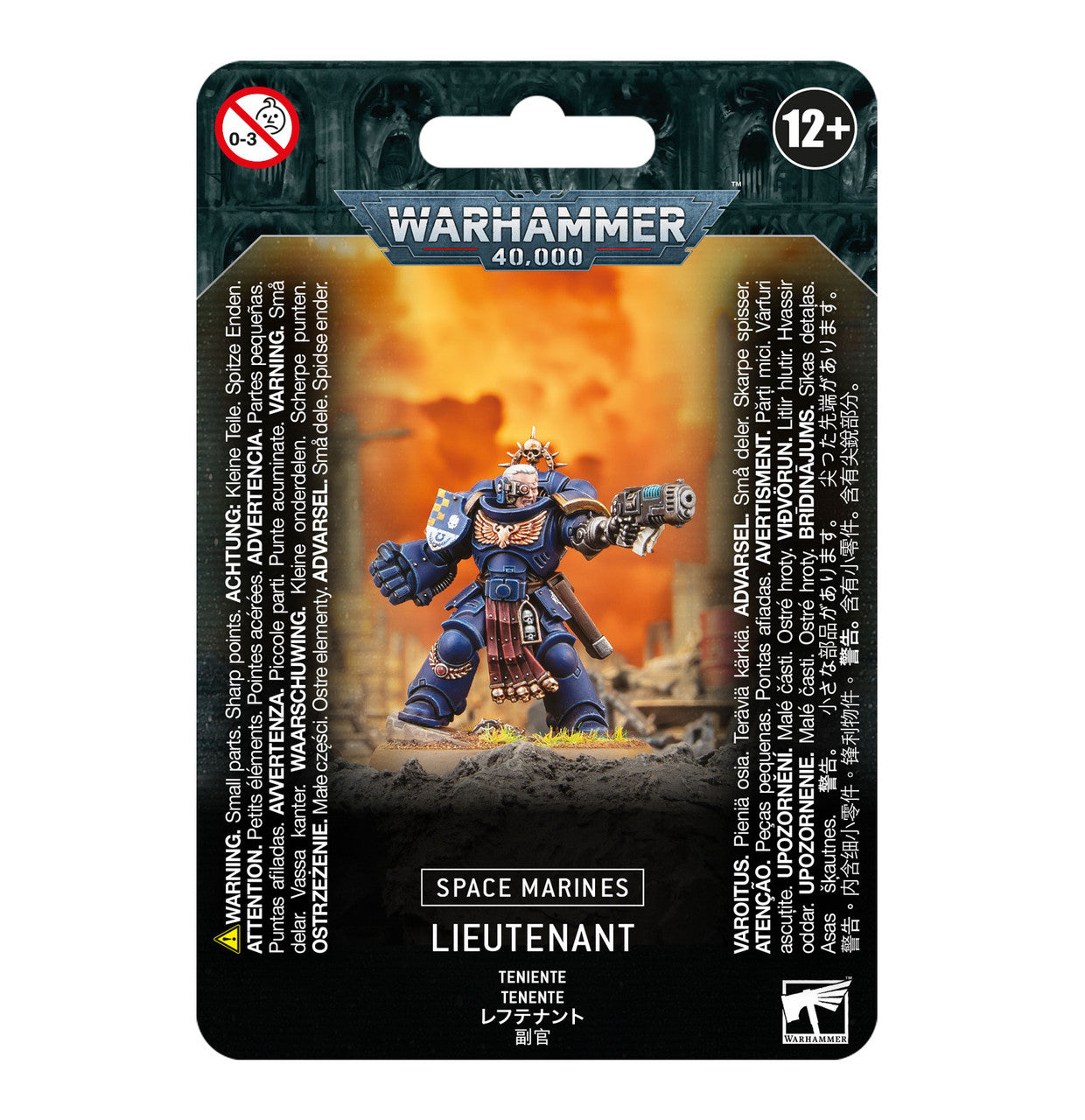 Games Workshop Warhammer 40K Space Marines Lieutenant Plastic Clam 48-73