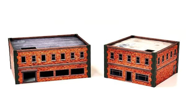Monster Fight Club Metropolis Cityscape Miniatures Medium Square and Large Rectangle Brick Buildings MFC-15106