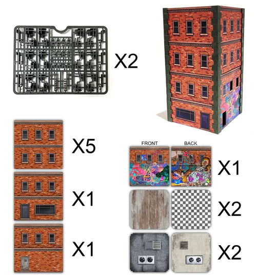 Monster Fight Club Metropolis Cityscapes Rural Downtown City Bundle MFC-15100