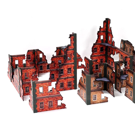 Monster Fight Club Metropolis Cityscapes Ruined Rural Downtown City Bundle MFC-15102