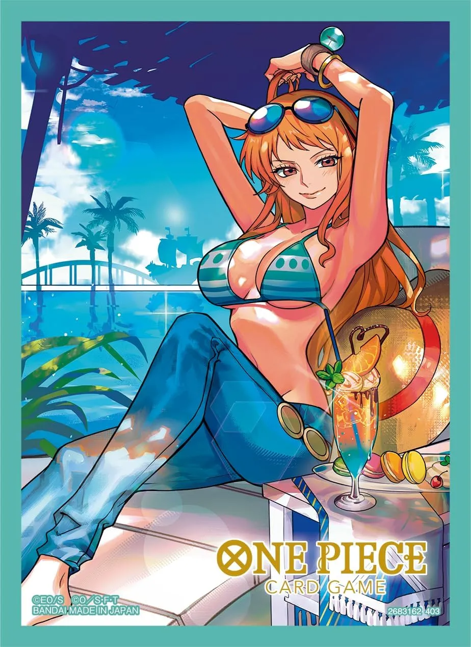 One Piece TCG Official Sleeves Set 4 Nami Single Pack BAN9037990-Nami