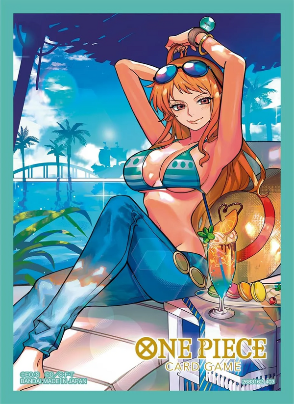 One Piece TCG Official Sleeves Set 4 Nami Single Pack BAN9037990-Nami