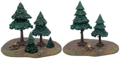 Monster Fight Club Scenery Evergreen Pine Forest Pre Painted Tabletop Game Scenery Bundle Pack of 2 MFC-10104K1-FBA