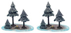 Monster Scenery Ice Wilds Snow Pine Forest Pre Painted Tabletop Game Scenery Bundle Pack of 2 MFC-10106K1-FBA