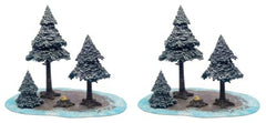Monster Scenery Ice Wilds Snow Pine Forest Pre Painted Tabletop Game Scenery Bundle Pack of 2 MFC-10106K1-FBA