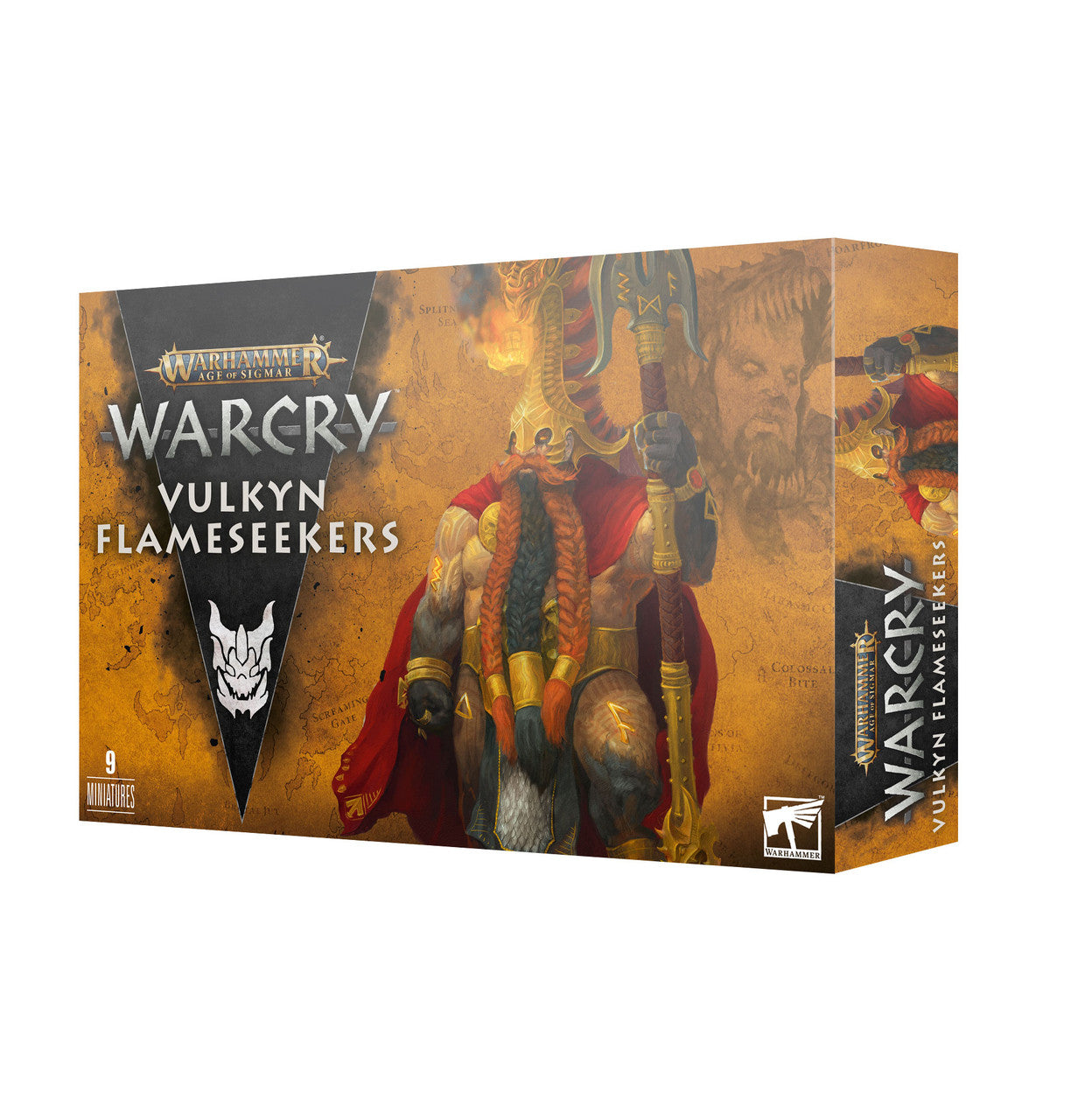Games Workshop Warhammer Age Of Sigmar Warcry Fyreslayers Vulkyn Flameseekers Plastic Box 112-15