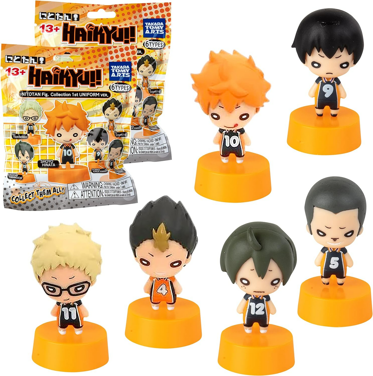 UCC Distributing Haikyu!! Mystery Blind Bag Mini Figure 2 Inches Mini Haikyu Manga Voleyball Toys Gift Single Figure Random Selection UCCD-73036
