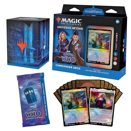 Magic The Gathering CCG Universes Beyond Doctor Who Commander Deck Timey Wimey (Blue-Red-White) Single Pack MTG-DRWHO-CDC-TimeyWimey