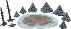 Monster Fight Club Scenery Ice wilds Snowy Pine Forest Miniatures Accessories MFC-10106