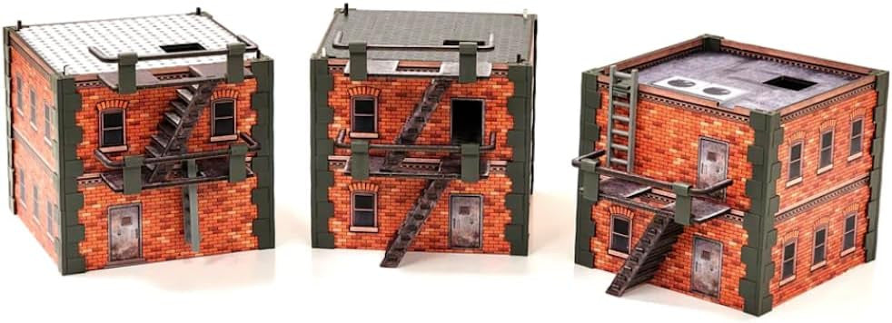 Monster Fight Club Metropolis Cityscape Miniatures Six-Story Brick High Rise Building MFC-15104