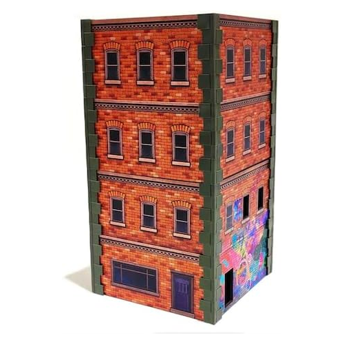 Monster Fight Club Metropolis Cityscape Miniatures Two Small Brick Buildings MFC-15105