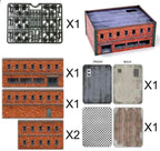 Monster Fight Club Metropolis Cityscape Miniatures Medium Square and Large Rectangle Brick Buildings MFC-15106