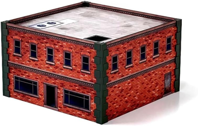 Monster Fight Club Metropolis Cityscape Miniatures Medium Square and Large Rectangle Brick Buildings MFC-15106