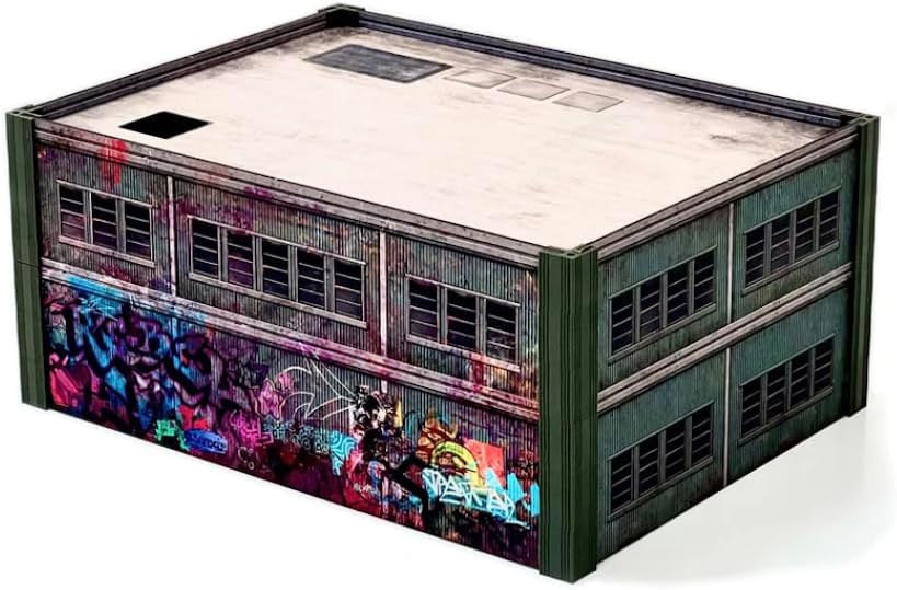 Monster Fight Club Metropolis Cityscape Miniatures Medium Square and Large Rectangle Steel Buildings MFC-15109