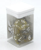 Role 4 Initiative Diffusion Large High Visibility Polyhedral Dice Set Sphinx's Riddle with White Numbers 7 Ct R4i-50538-7C