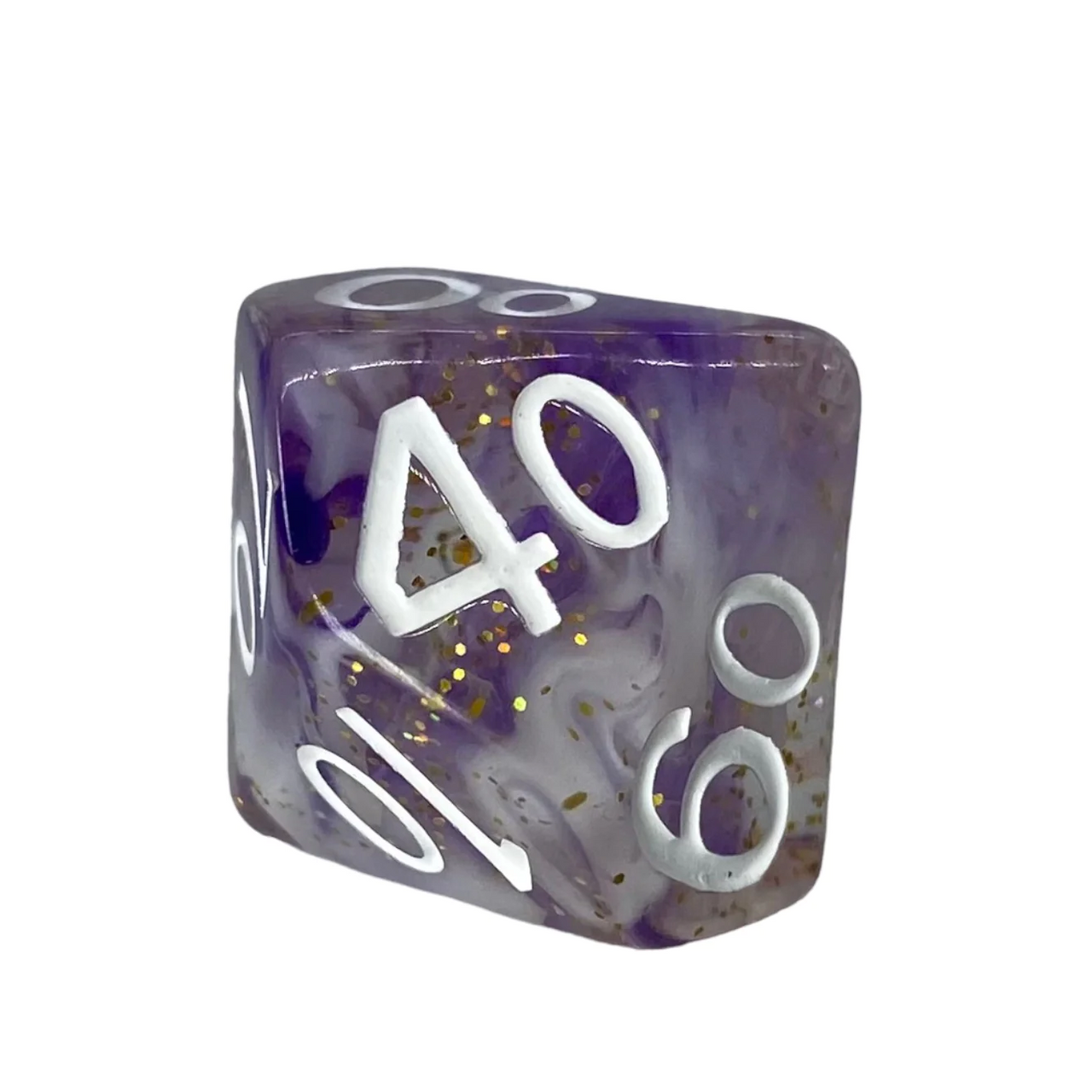 Role 4 Initiative Diffusion Large High Visibility Polyhedral Dice Set Djinni's Wish with White Numbers - 7ct