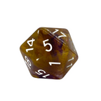 Role 4 Initiative Diffusion Large High Visibility Polyhedral Dice Set Warlock's Pa Ct with White Numbers 7 Ct R4i-50531-7C