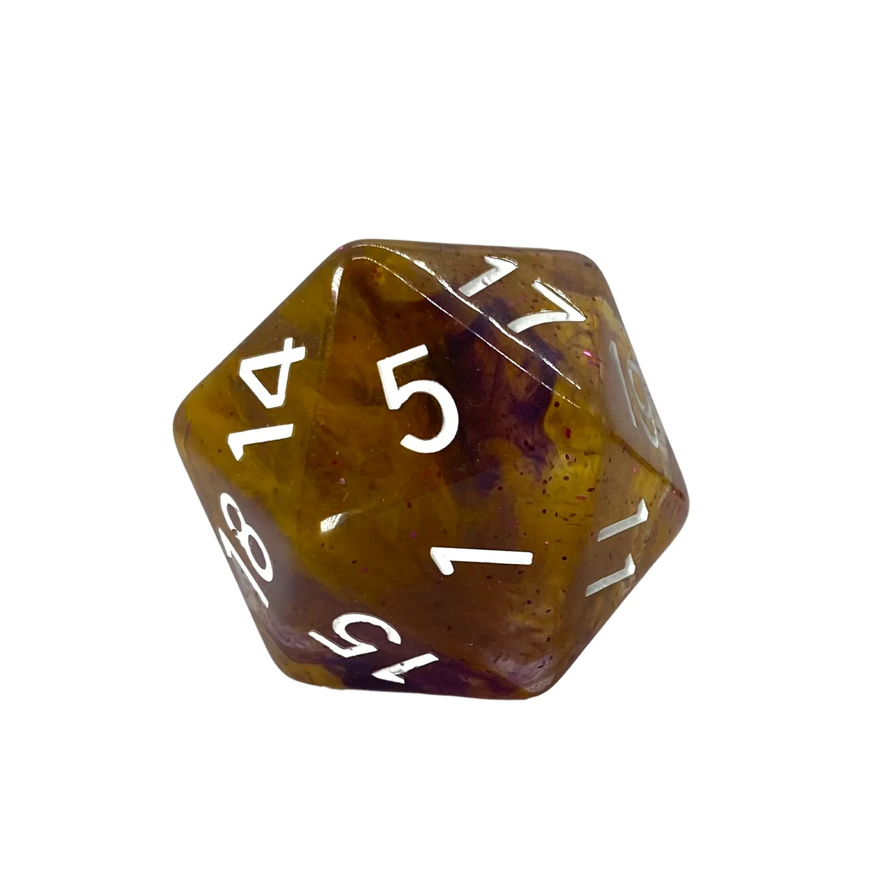 Role 4 Initiative Diffusion Large High Visibility Polyhedral Dice Set Warlock's Pa Ct with White Numbers 7 Ct R4i-50531-7C