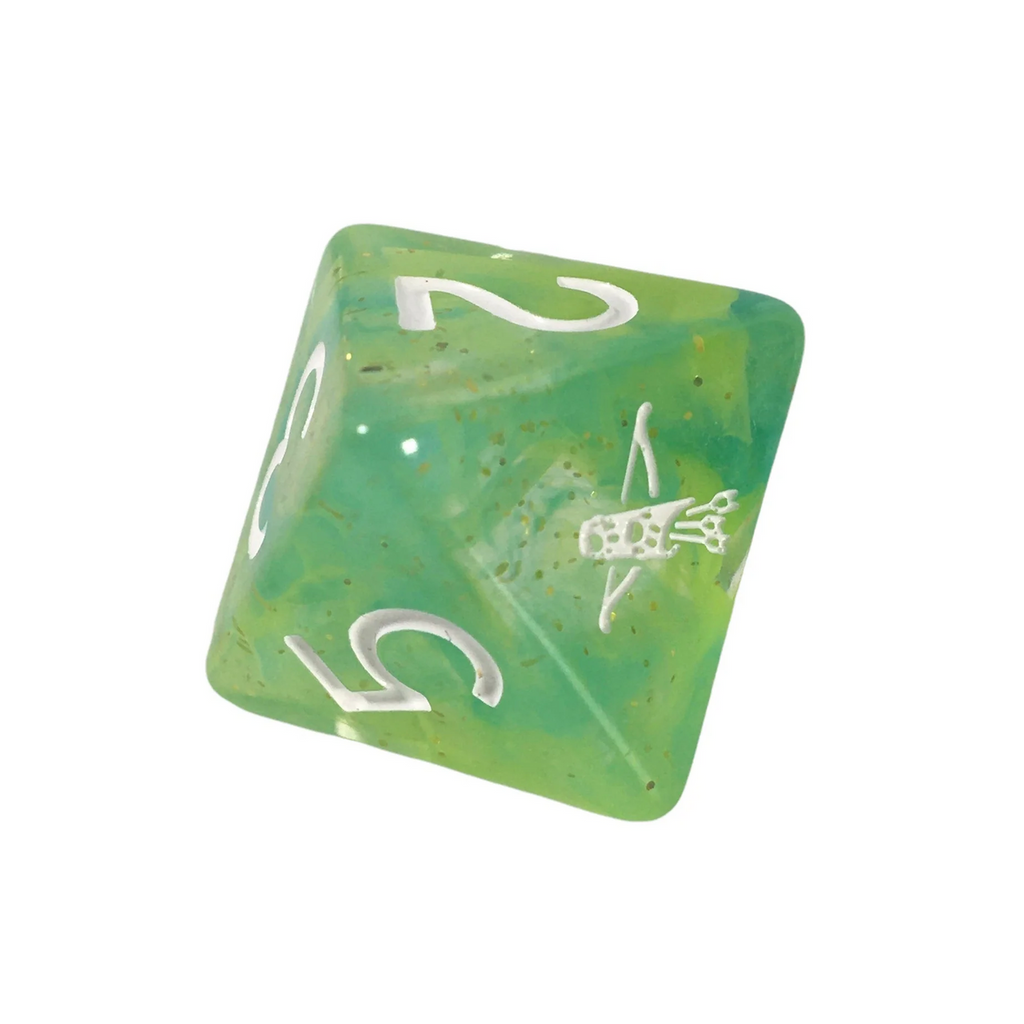 Role 4 Initiative Diffusion Large High Visibility Polyhedral Dice Set Ranger's Mark with White Numbers 7 Ct R4i-50528-7C