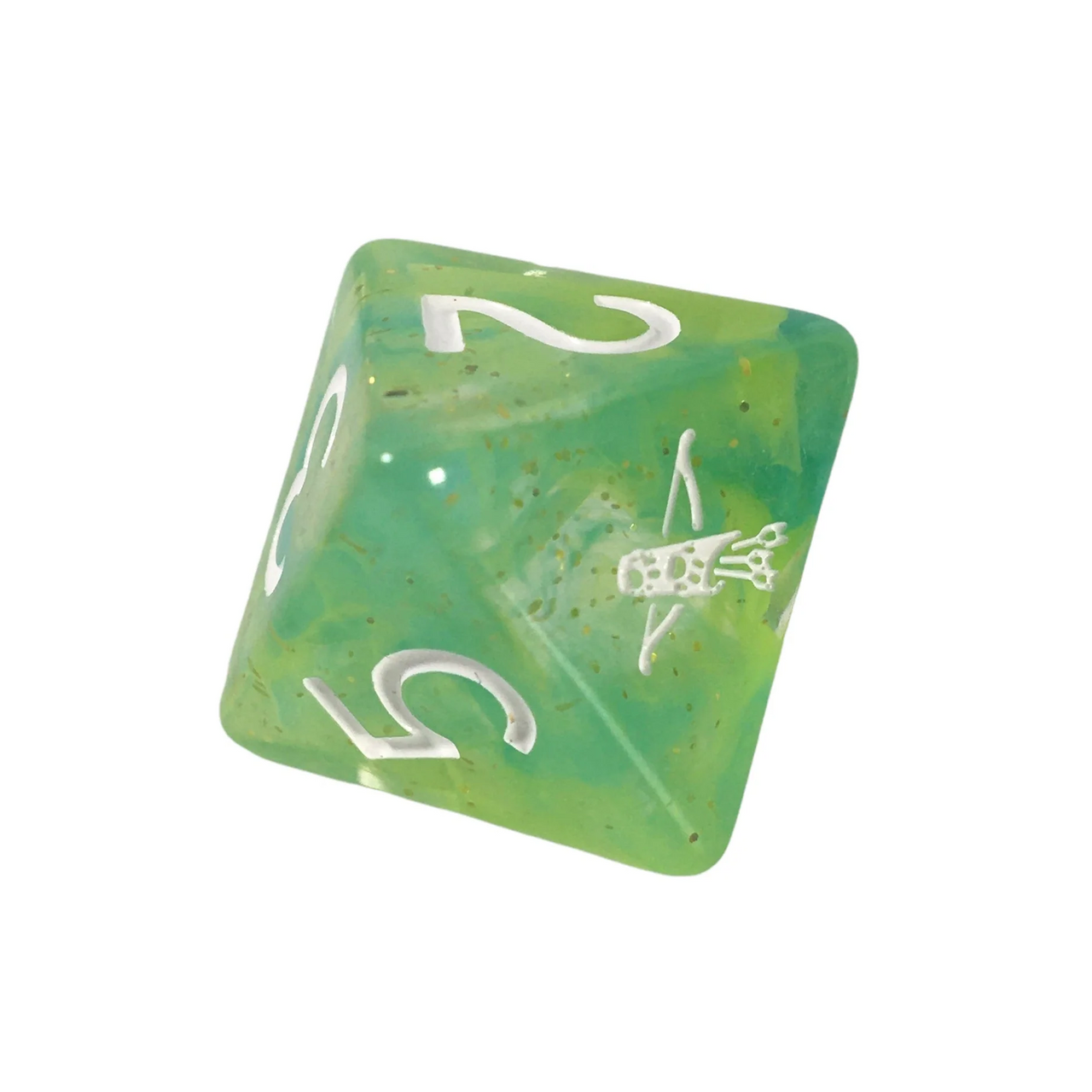 Role 4 Initiative Diffusion Large High Visibility Polyhedral Dice Set Ranger's Mark with White Numbers 7 Ct R4i-50528-7C