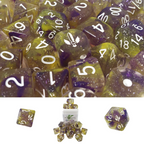 Role 4 Initiative Diffusion Large High Visibility Polyhedral Dice Set Paladin's Oath with White Numbers 7 Ct R4i-50527-7C