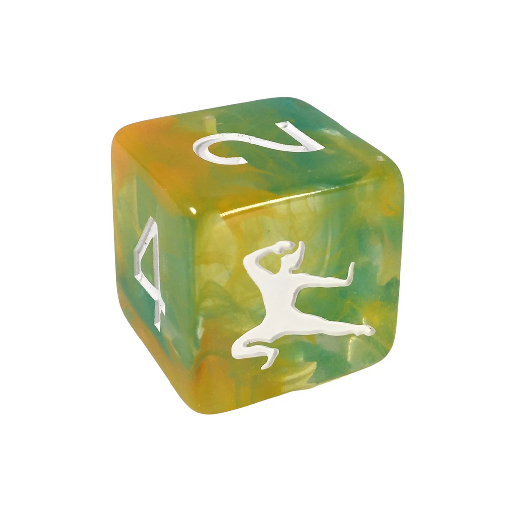 Role 4 Initiative Diffusion Large High Visibility Polyhedral Dice Set Monastic Discipline with White Numbers 7 Ct R4i-50526-7C