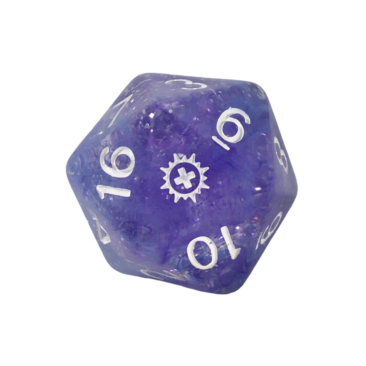 Role 4 Initiative Diffusion Large High Visibility Polyhedral Dice Set Cleric's Divinity with White Numbers 7 Ct R4i-50523-7C