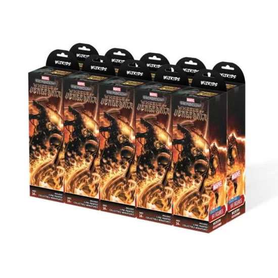 HeroClix Marvel Wheels Of Vengeance Booster Brick 10Ct WZK84873