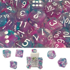 Role 4 Initiative Diffusion Large High Visibility Polyhedral Dice Set Bardic Inspiration with White Numbers 7 Ct R4i-50522-7C