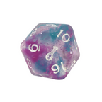 Role 4 Initiative Diffusion Large High Visibility Polyhedral Dice Set Bardic Inspiration with White Numbers 7 Ct R4i-50522-7C