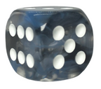Role 4 Initiative Large High Visibility Polyhedral Dice Set Midnight Arch'd d4's with White Numbers 7 Ct R4i-50510-7C