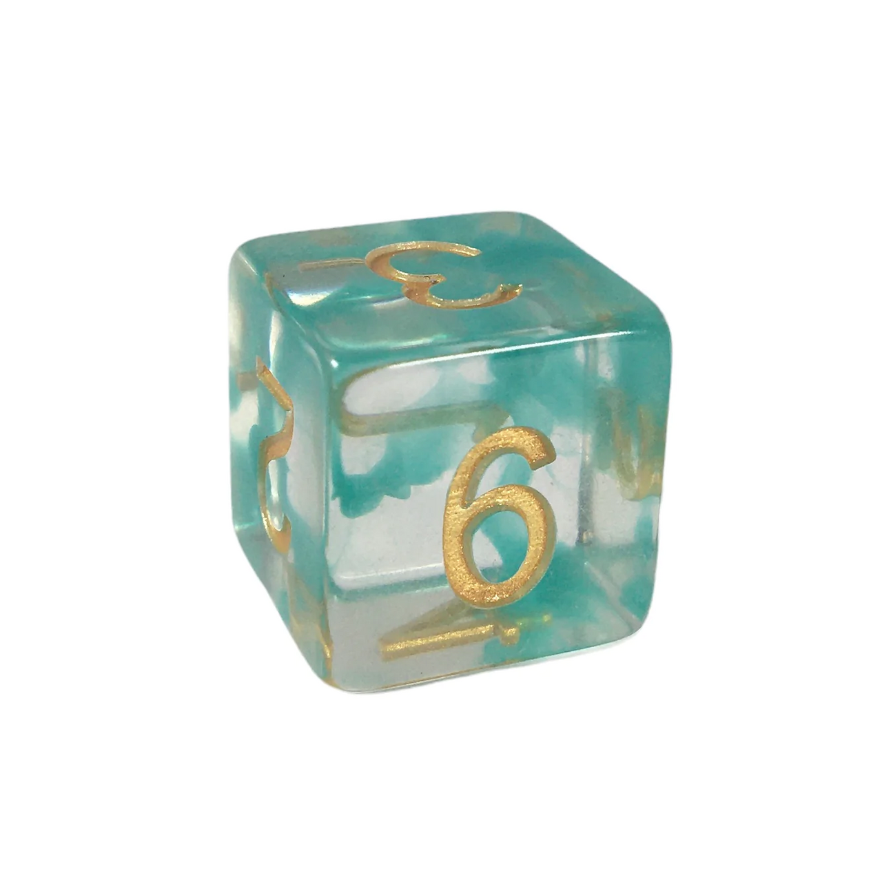 Role 4 Initiative Large High Visibility Polyhedral Dice Set Atlantis Arch'd d4's with White Numbers 7 Ct R4i-50410-7C
